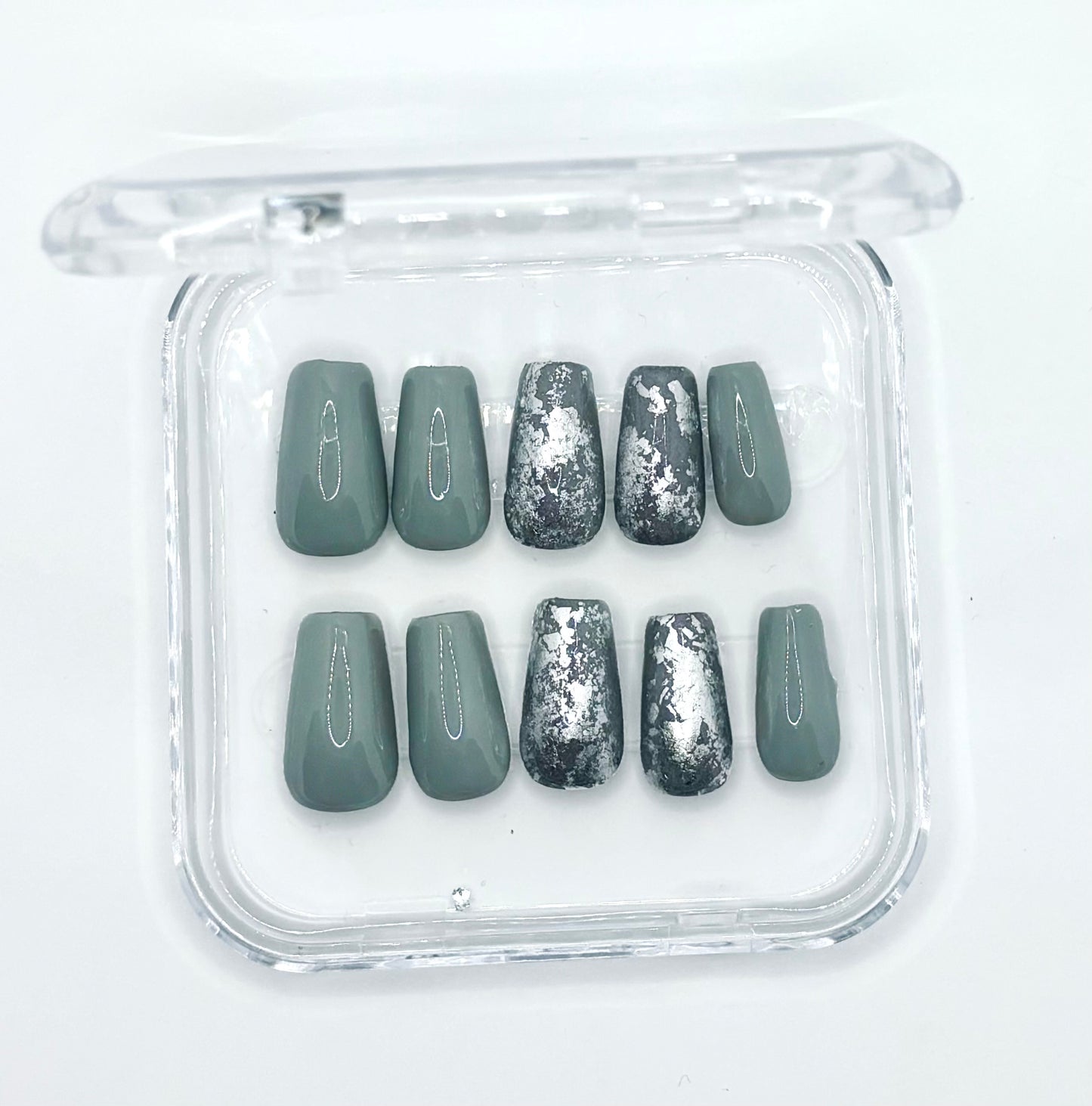 Gray Silver Foil Medium Set