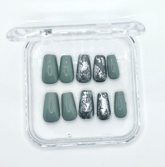 Gray Silver Foil Medium Set